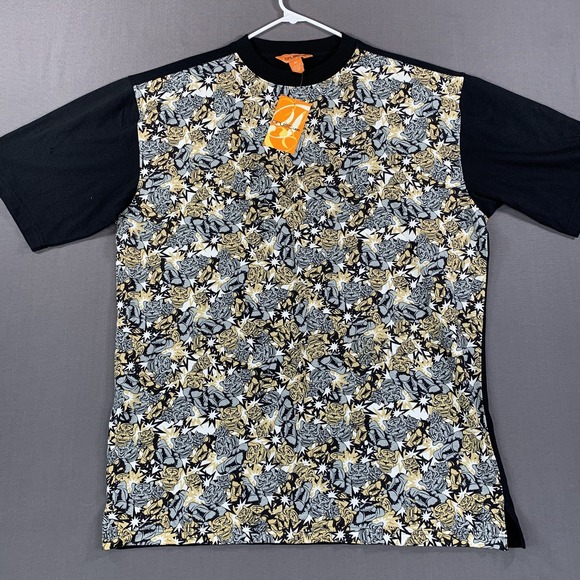 Trust USA Shirt Mens 3XL Black Tiger Boxer Graphic All Over Print Korea‎ 2000s - Picture 1 of 11